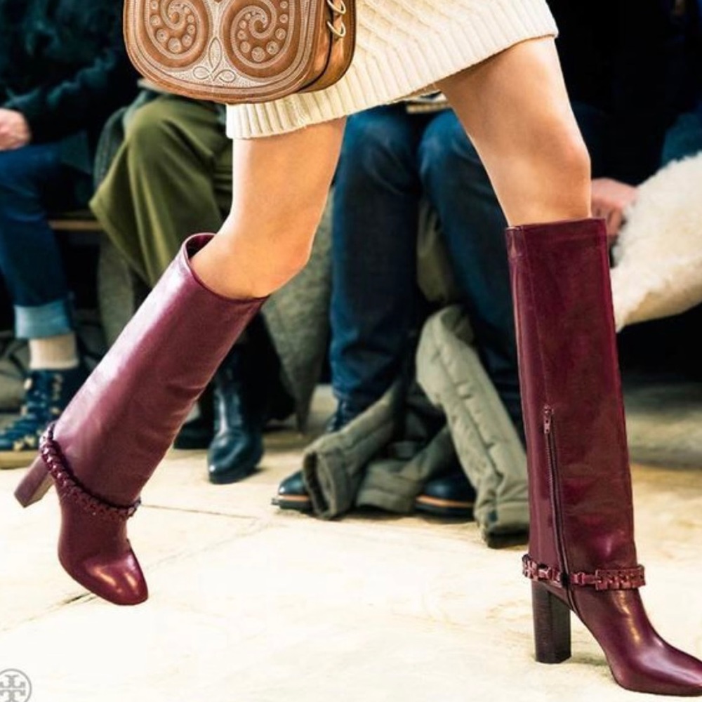 Tory Burch Sarava Knee High Boot Brown 6.5